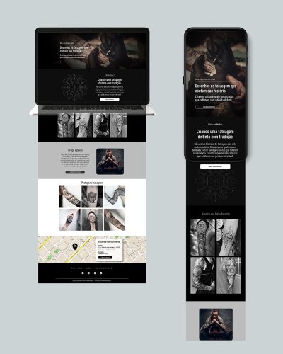 Site para Tatuadores e Estúdio.