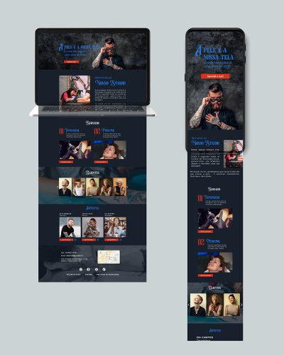 Site para Tatuadores e Estúdio.
